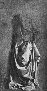 Öntött drapéria álló alakhoz, c1470 1945 alkotó: Leonardo da Vinci