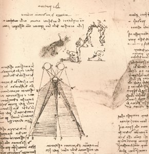 A fény és árnyék elméletét illusztráló diagram, valamint az ábrák vázlatai, c1472-c1519 1883 alkotó: Leonardo da Vinci