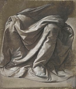 Függöny ülő figurához, 1478 körül. alkotó: Leonardo da Vinci