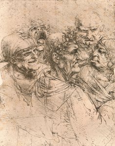 Karikatúrák rajza, c1472-c1519 1883 alkotó: Leonardo da Vinci