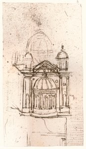 Egyházi építészet rajza, c1472-c1519 1883 alkotó: Leonardo da Vinci