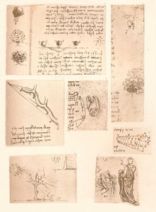 Öt rajz a tájfestészet elemeit illusztrálva, c1472-c1519 1883 alkotó: Leonardo da Vinci