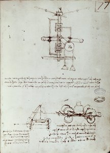 Repülőgép rajz. Leonard De Vinci kézirata (Leonardo da Vinci alkotó: Leonardo da Vinci