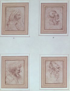 Négy karikatúra alkotó: Leonardo da Vinci