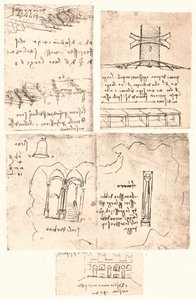 Négy topográfiai rajz, c1472-c1519 1883 alkotó: Leonardo da Vinci