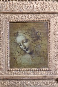 Női fej, úgynevezett "la scapigliata", 1492-1501 körül (olaj, tábla) alkotó: Leonardo da Vinci