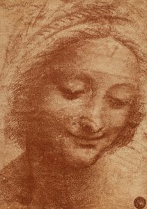 A nő vagy a SantAnna feje, Leonardo da Vinci rajza, tanulmány a Madonna gyermekkel és Sant Anna című festmény fejéhez, amely jelenleg a Louvre-ban van. A design a Gallerie dellA-ban található alkotó: Leonardo da Vinci