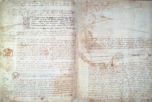 Leonardo da Vinci, a Cod. Hammer oldalai alkotó: Leonardo da Vinci