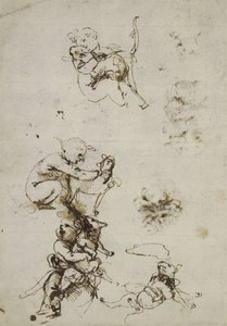 Leonardo da Vinci, 1857,0110.1 tárgy - előlap (British Museum) alkotó: Leonardo da Vinci