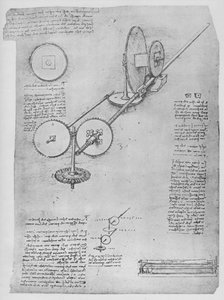 Gép vasrudak alakításához ágyúkészítéshez, c1480 1945 alkotó: Leonardo da Vinci