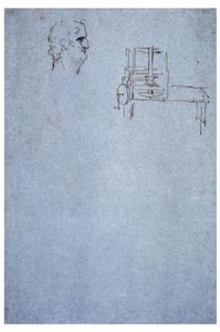 Férfi profilportré alkotó: Leonardo da Vinci