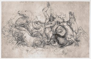 Neptunusz, c1504 alkotó: Leonardo da Vinci