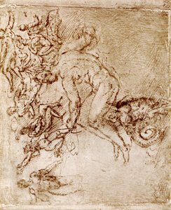 Leonardo Da Vinci toll- és tintavázlatai, 1913. alkotó: Leonardo da Vinci
