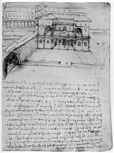 Ideális város terve, 1488-1490 1954. alkotó: Leonardo da Vinci