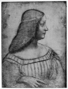 Isabella dEste portréja, 1500, 1954. alkotó: Leonardo da Vinci