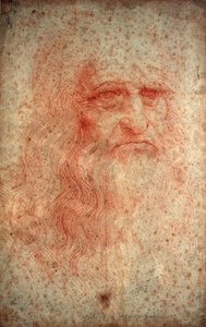 Leonardo da Vinci olasz festő, szobrász, mérnök és építész önarcképe, c1513 alkotó: Leonardo da Vinci