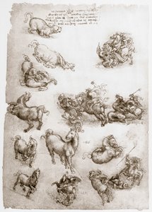 Szent György és a sárkány, c1506 alkotó: Leonardo da Vinci