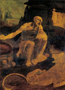 Szent Jeromos, 1480-82 körül (olaj és tempera dión) alkotó: Leonardo da Vinci