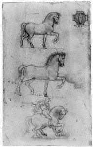 Tanulmányok a Trivulzio-emlékműhöz, c1508, 1954. alkotó: Leonardo da Vinci