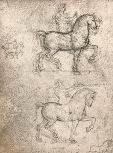 Tanulmány a Sforza-emlékműhöz, c1482-c1499 1883 alkotó: Leonardo da Vinci