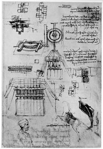 Tanulmány a Sforza-emlékmű öntéséhez, c1493 1954 alkotó: Leonardo da Vinci