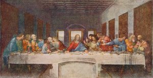 Az utolsó vacsora, 1494-1498 alkotó: Leonardo da Vinci