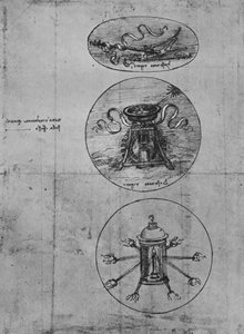 Három embléma, c1480, 1945 alkotó: Leonardo da Vinci