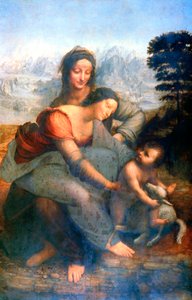 Szűz és gyermek Szent Annával, 1502-1516 alkotó: Leonardo da Vinci
