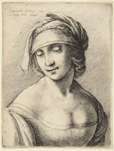 Nő nyakmelegítővel alkotó: Leonardo da Vinci