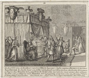 Nagy Péter halála 1725. február 8-án alkotó: Leonardus Schenk