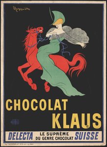 Csokoládé Klaus, 1902. alkotó: Leonetto Cappiello