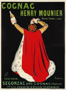 Henri Mounier konyak, c. 1910. alkotó: Leonetto Cappiello