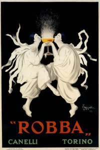 Spumante Robba Canelli reklámplakát, Torino, Olaszország, 1921