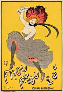 A "Le Frou Frou" francia folyóiratot reklámozó plakát, 1899