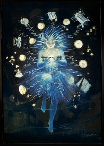 Villamos készülék reklámvázlata, Leonetto Cappiello, pasztellrajz alkotó: Leonetto Cappiello