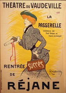 Theater du Vaudeville: La Passerelle, Leonetto Cappiello (1875-1942), illusztráció alkotó: Leonetto Cappiello