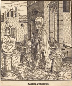 Szent Zsigmond alkotó: Leonhard Beck