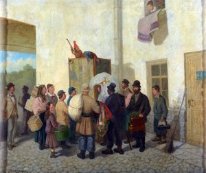 Petruska par Solomatkin, Leonyid Ivanovics (1837-1883). Olajfestmény