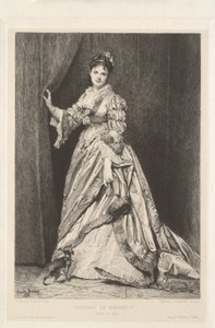 Madame *** portréja alkotó: Leopold Flameng
