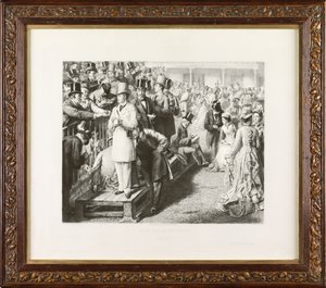 Az út a romokhoz: Ascot (rézkarc)