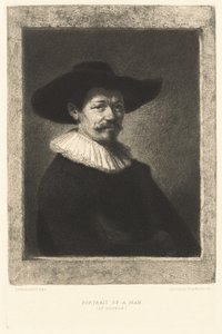 Egy férfi portréja (Az aranyló) alkotó: Leopold Flameng after Rembrandt van Rijn