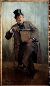Georges Courteline portréja (1858-1929) Leopold Stevens (1866-1935) írói festménye 20. század V. 1,6x0,8 m Párizs, Musee Carnavalet – Georges Courteline (1858-1929), író portréja. Leopold Stevens (1866-1935) festménye, XX. 1,6 x alkotó: Leopold Stevens
