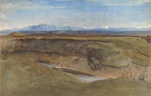 Táj Róma mellett, 1867. alkotó: Leopold Venus