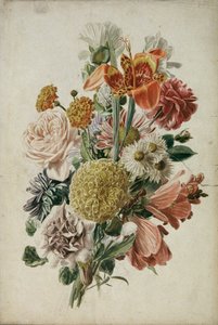 Csokor körömvirággal és liliommal