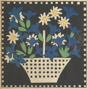 Virágkosár, 1907. alkotó: Leopoldine Kolbe