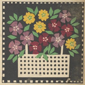 Virágkosár, 1907. alkotó: Leopoldine Kolbe
