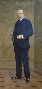 Arrigo Boito portréja (olaj, vászon) alkotó: Leopoldo Metlicovitz