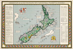 Új-Zéland térképe