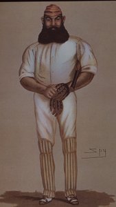 W.G. Grace kriketthős, a Vanity Fair karikatúrája alkotó: Leslie Matthew Ward