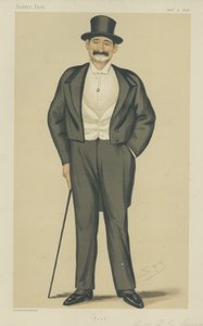 Frederick Gustavus Burnaby kapitány alkotó: Leslie Matthew Ward